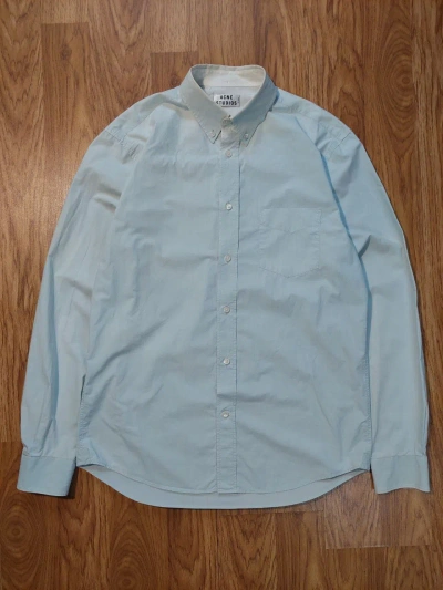 Pre-owned Acne Studios Classic White Shirt In Light Blue