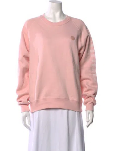 Pre-owned Acne Studios Crew Neck Long Sleeve Sweatshirt In Pink
