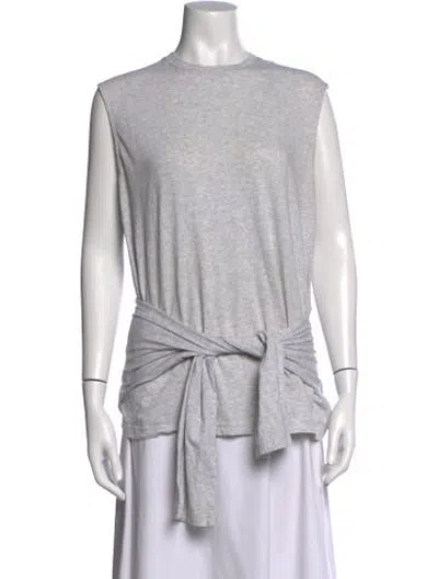 Pre-owned Acne Studios Crew Neck Mini Dress In Grey