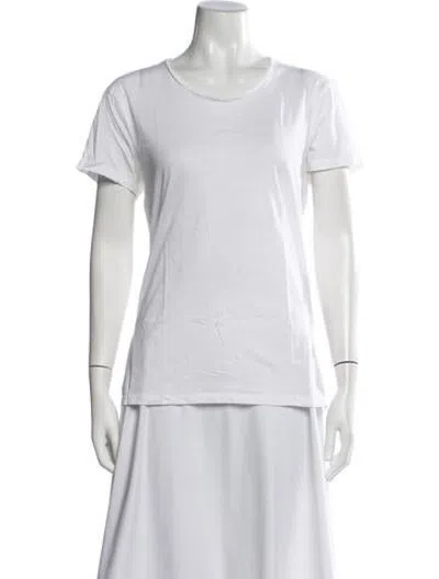 Pre-owned Acne Studios Crew Neck Short Sleeve T-shirt In White