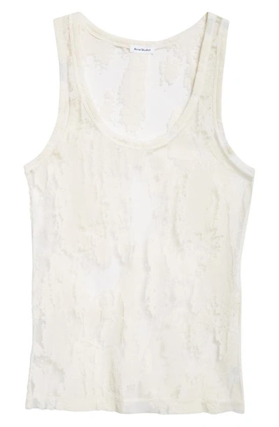 Acne Studios Ejoan Plaster Jacquard Tank In Off White