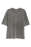 Acne Studios Extorr Logo Back T-shirt In Faded Black