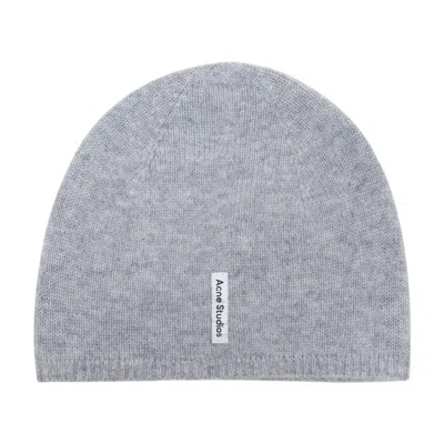 Acne Studios Fitted Beanie In Gray