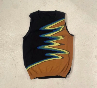 Pre-owned Acne Studios Grail  Scattered Sweater Vest In Multicolor