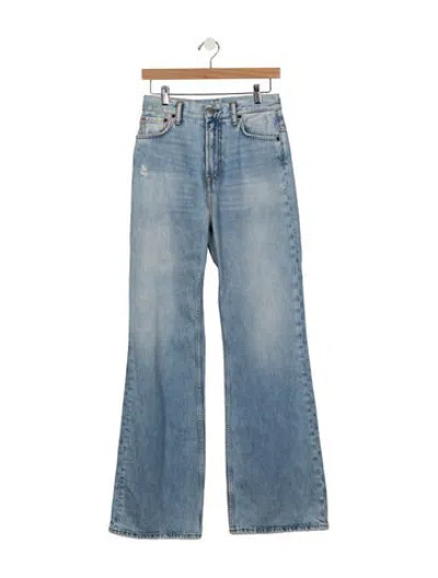 Pre-owned Acne Studios High-rise Flared Jeans In Blue
