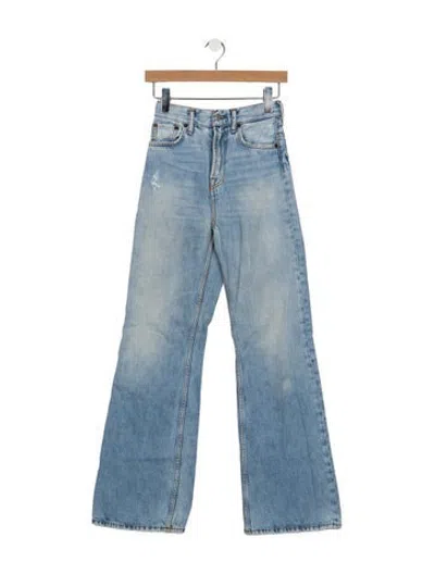 Pre-owned Acne Studios High-rise Flared Jeans In Blue