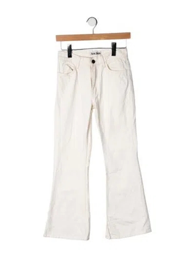 Pre-owned Acne Studios High-rise Flared Jeans In Neutrals