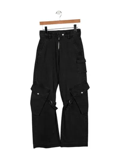 Pre-owned Acne Studios High-rise Wide Leg Jeans In Black