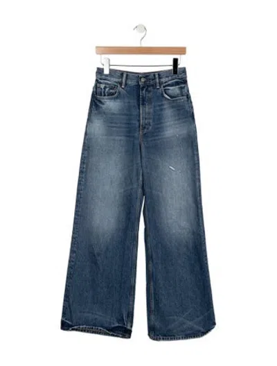 Pre-owned Acne Studios High-rise Wide Leg Jeans In Blue