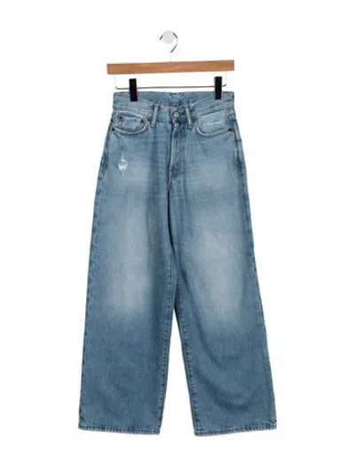 Pre-owned Acne Studios High-rise Wide Leg Jeans In Blue