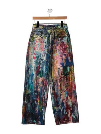 Pre-owned Acne Studios High-rise Wide Leg Jeans In Multicolor