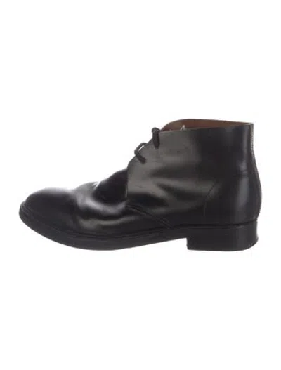 Pre-owned Acne Studios Leather Boots In Black