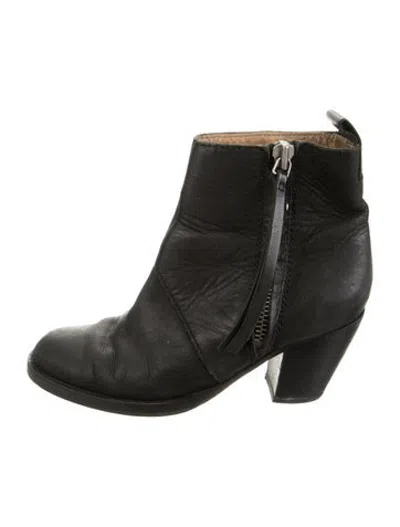 Pre-owned Acne Studios Leather Boots In Black