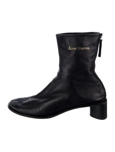 Pre-owned Acne Studios Leather Boots In Black