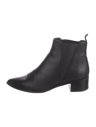 Pre-owned Acne Studios Leather Chelsea Boots In Black