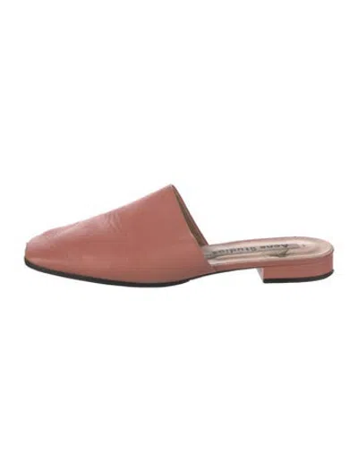 Pre-owned Acne Studios Leather Mules In Pink