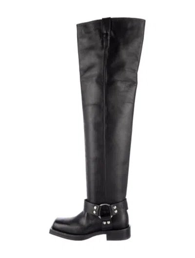 Pre-owned Acne Studios Leather Riding Boots In Black