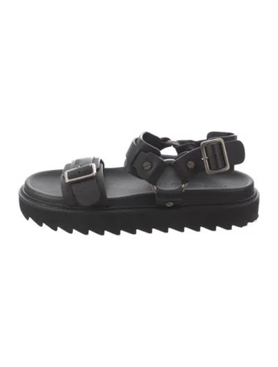 Pre-owned Acne Studios Leather Sandals In Black