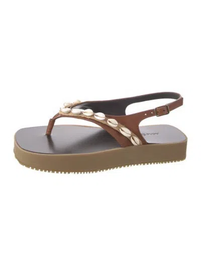 Pre-owned Acne Studios Leather Sandals In Brown