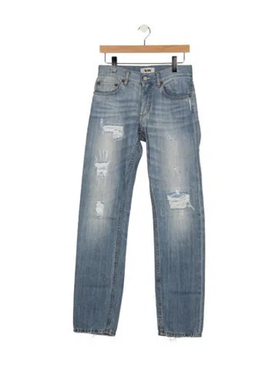 Pre-owned Acne Studios Mid-rise Straight Leg Jeans In Blue