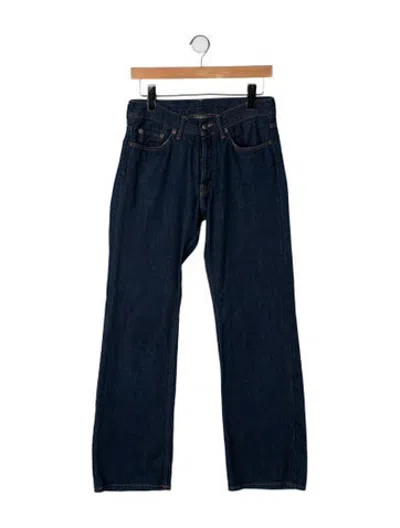 Pre-owned Acne Studios Mid-rise Straight Leg Jeans In Blue