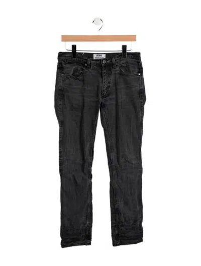 Pre-owned Acne Studios Mid-rise Straight Leg Jeans In Grey
