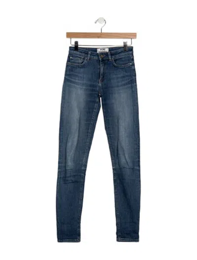 Pre-owned Acne Studios Mid-rise Wide Leg Jeans In Blue