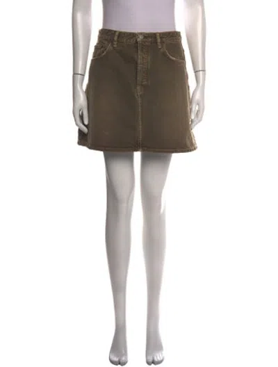Pre-owned Acne Studios Mini Skirt In Neutrals