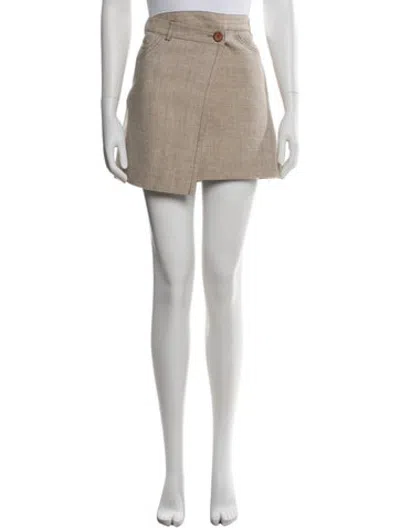 Pre-owned Acne Studios Mini Skirt In Neutrals
