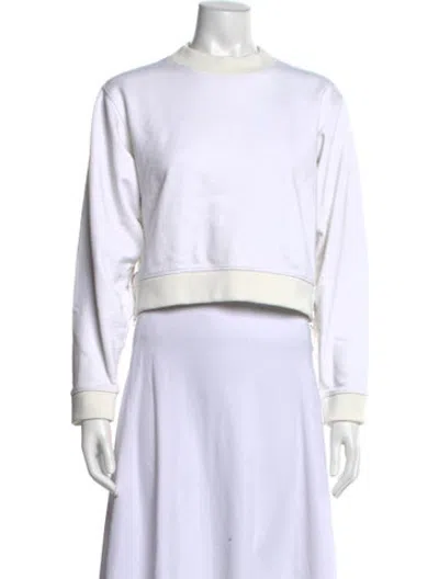 Pre-owned Acne Studios Mock Neck Long Sleeve Sweatshirt In Neutrals