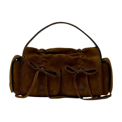 Acne Studios Multipocket Small Purse In Brown