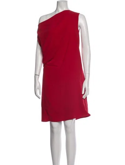 Pre-owned Acne Studios One-shoulder Mini Dress In Red