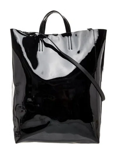 Pre-owned Acne Studios Patent Leather Tote In Black