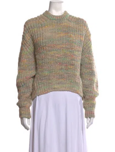 Pre-owned Acne Studios Patterned Crew Neck Sweater In Neutrals
