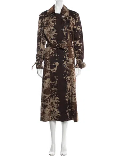 Pre-owned Acne Studios Patterned Jacket In Brown