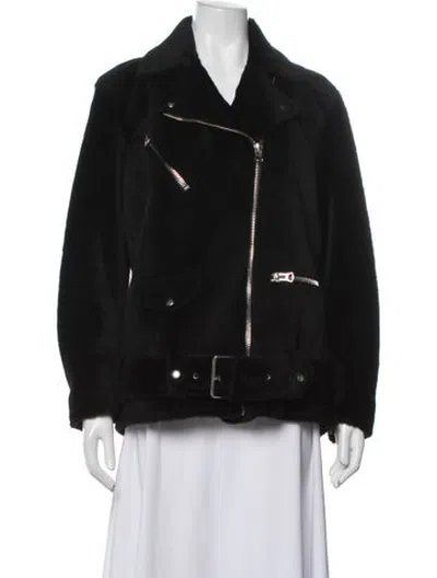Pre-owned Acne Studios Shearling Fur Jacket In Black