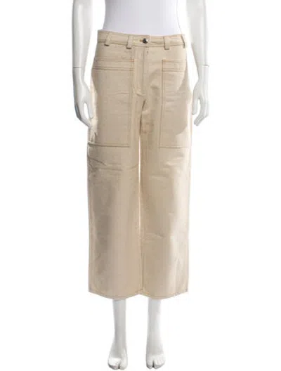 Pre-owned Acne Studios Straight Leg Pants In Neutrals