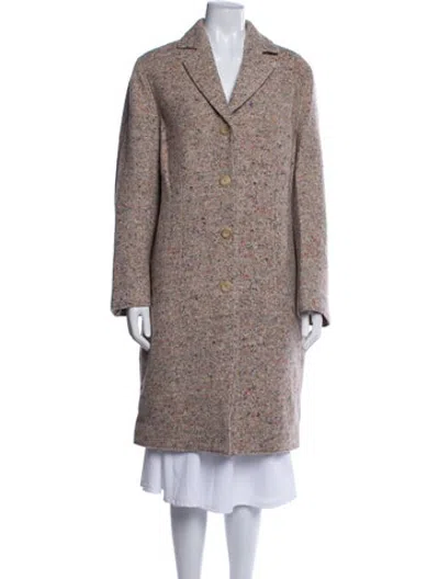 Pre-owned Acne Studios Tweed Pattern Coat In Neutrals