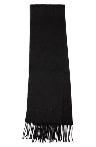 Acne Studios Vinnie Alpaca & Wool Scarf In Black