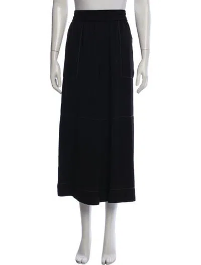 Pre-owned Acne Studios Wide Leg Pants In Black