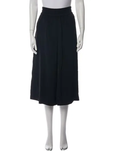 Pre-owned Acne Studios Wide Leg Pants In Black