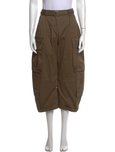 Pre-owned Acne Studios Wide Leg Pants In Green