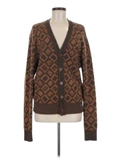 Pre-owned Acne Studios Wool Cardigan Sweater In Brown