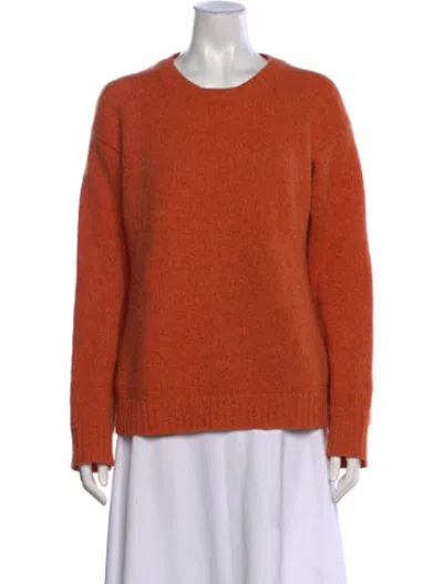 Pre-owned Acne Studios Wool Crew Neck Sweater In Orange
