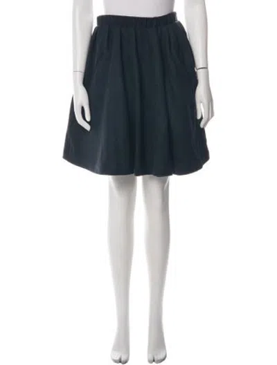 Pre-owned Acne Studios Wool Mini Skirt In Blue