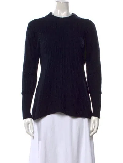 Pre-owned Acne Studios Wool Mock Neck Sweater In Black