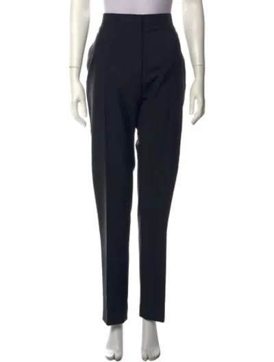 Pre-owned Acne Studios Wool Straight Leg Pants In Black