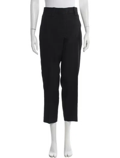 Pre-owned Acne Studios Wool Straight Leg Pants In Black