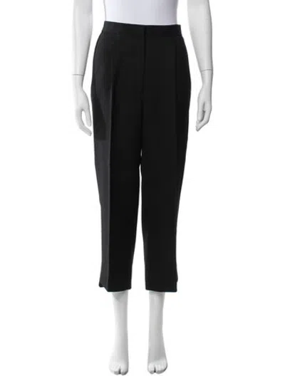 Pre-owned Acne Studios Wool Straight Leg Pants In Black