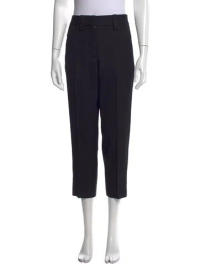 Pre-owned Acne Studios Wool Straight Leg Pants In Black